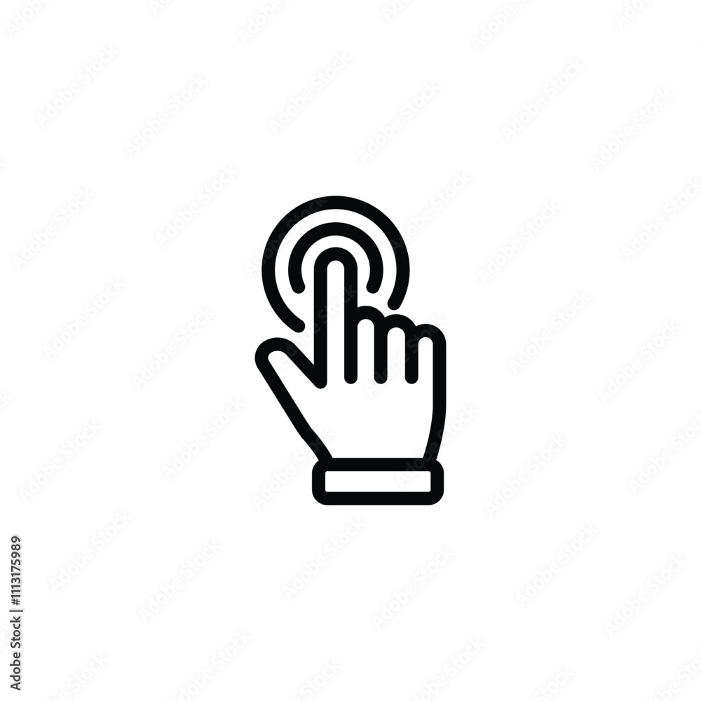 Hand pointer icons. Pointer click icon vector Hand pointer icons. Pointer click icon vector