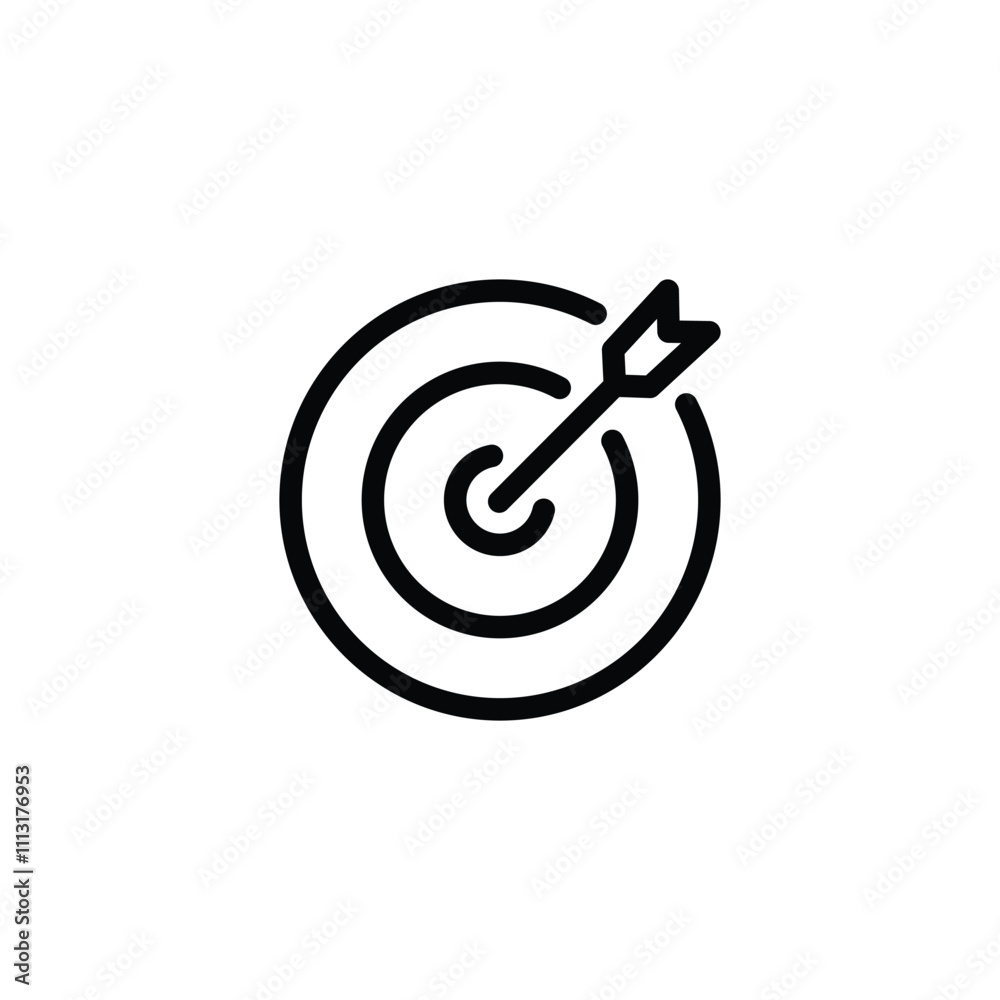 Success target icon set vector illustration Success target icon set vector illustration