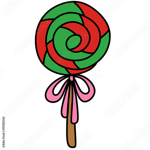 UntitleChristmas lollipop drawingd Artwork photo