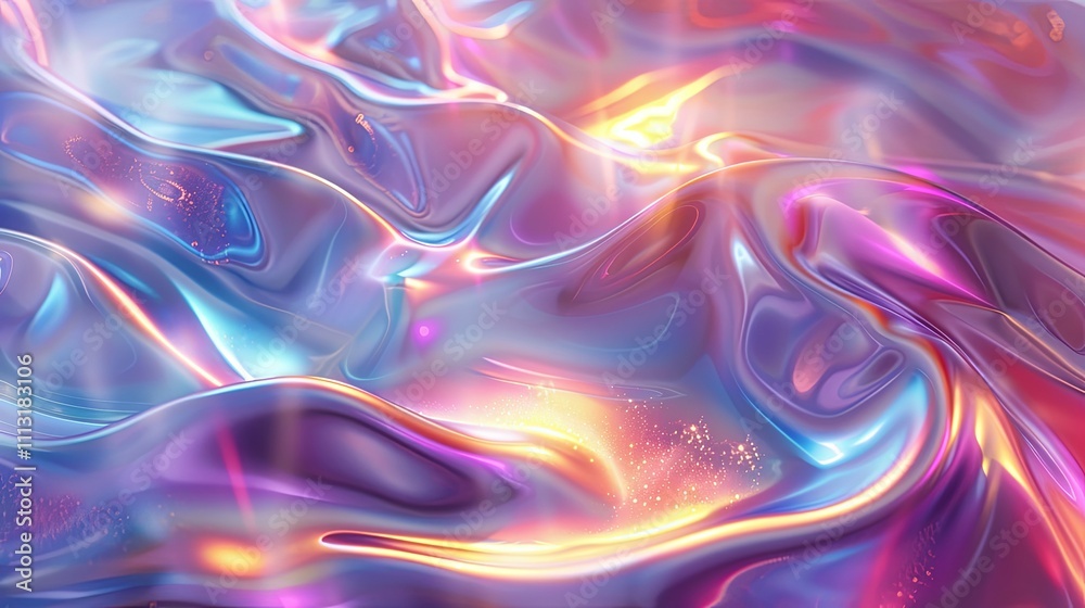 Abstract iridescent liquid, flowing pastel colors, shimmering texture Abstract iridescent liquid, flowing pastel colors, shimmering texture