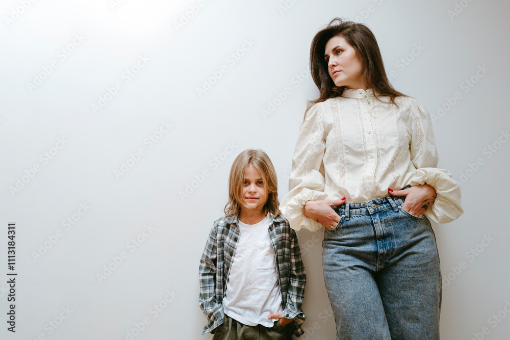 Mom and Son Share a Stylish Moment at Home Today Mom and Son Share a Stylish Moment at Home Today