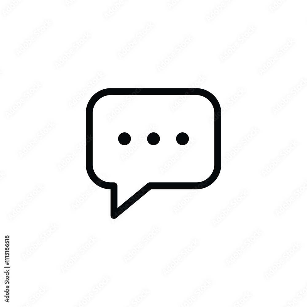Chat Bubble Icon. chat icons set. Speech bubble, message symbol vector Chat Bubble Icon. chat icons set. Speech bubble, message symbol vector