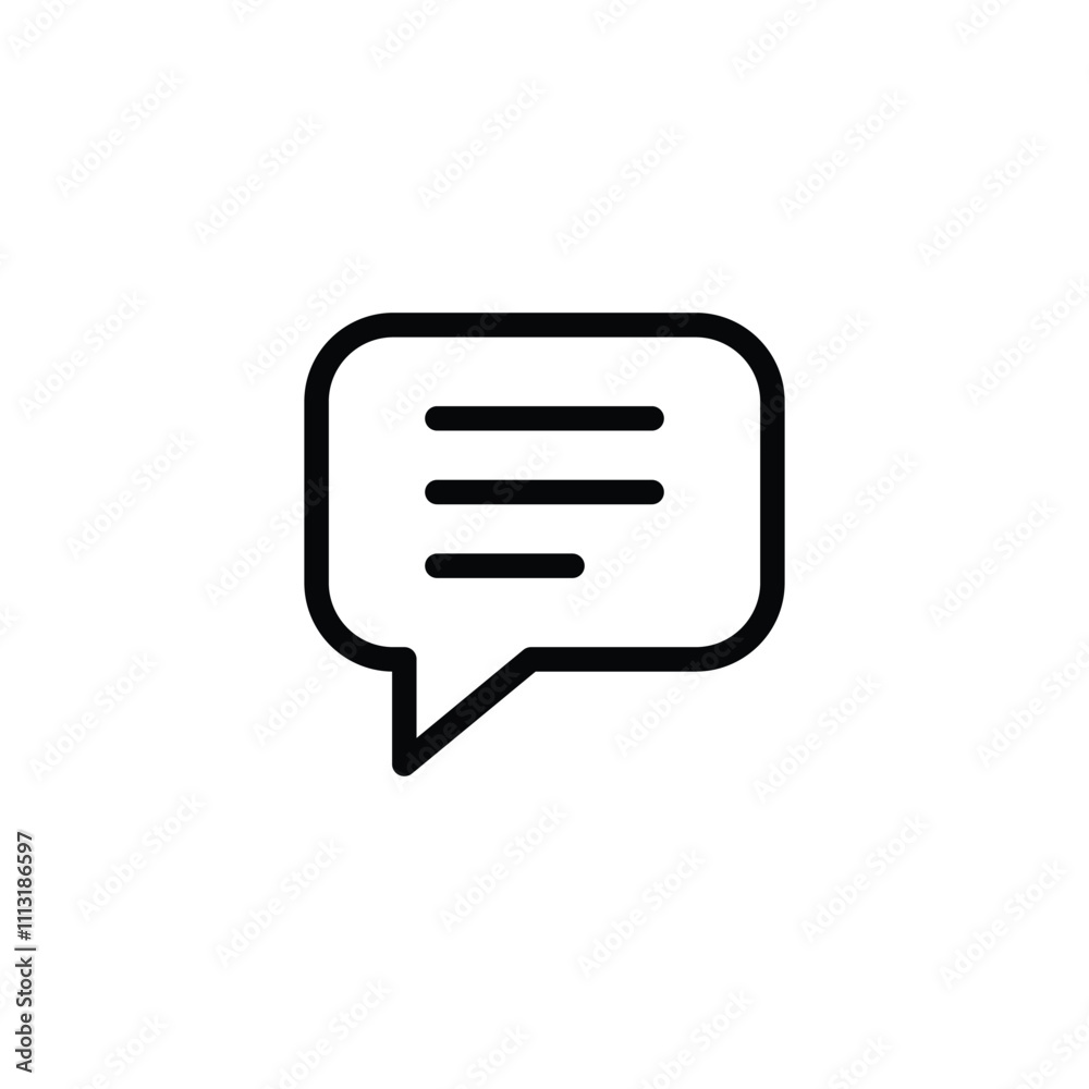Chat Bubble Icon. chat icons set. Speech bubble, message symbol vector Chat Bubble Icon. chat icons set. Speech bubble, message symbol vector