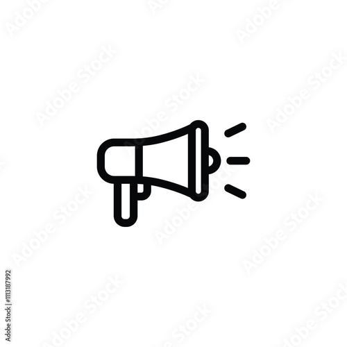 megaphone icon vector. Loudspeaker megaphone vector