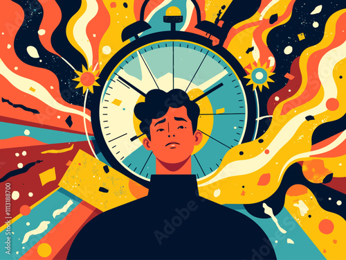  illustration minimalism time is money