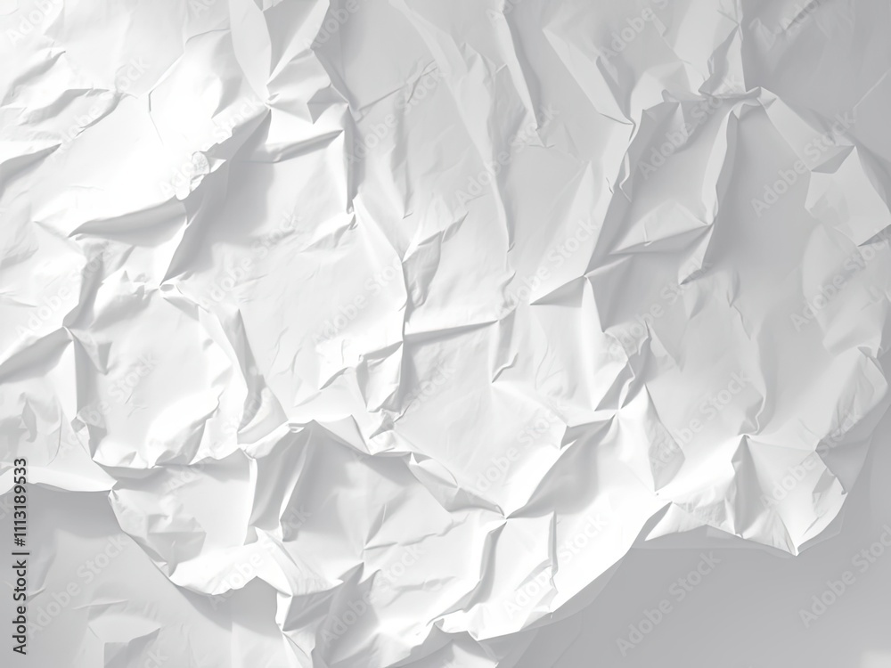 Crumpled white paper with a faint scent of perfume, crumpled paper, office odors Crumpled white paper with a faint scent of perfume, crumpled paper, office odors