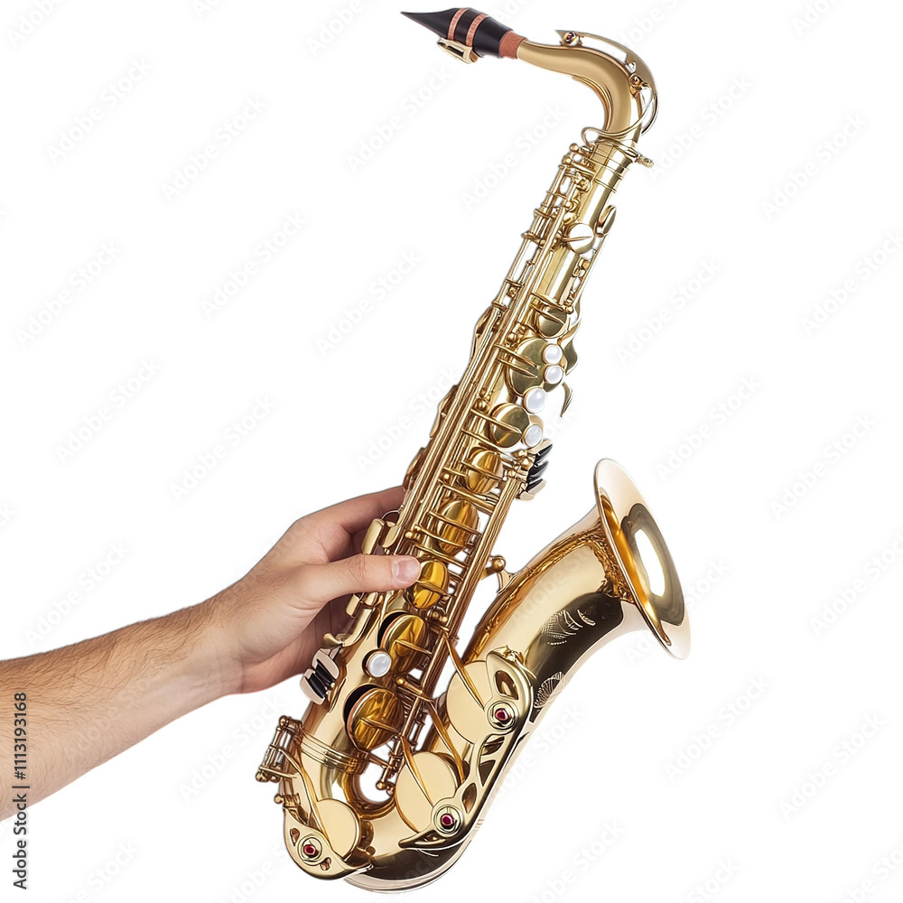 Fototapeta premium saxophone isolated on white background