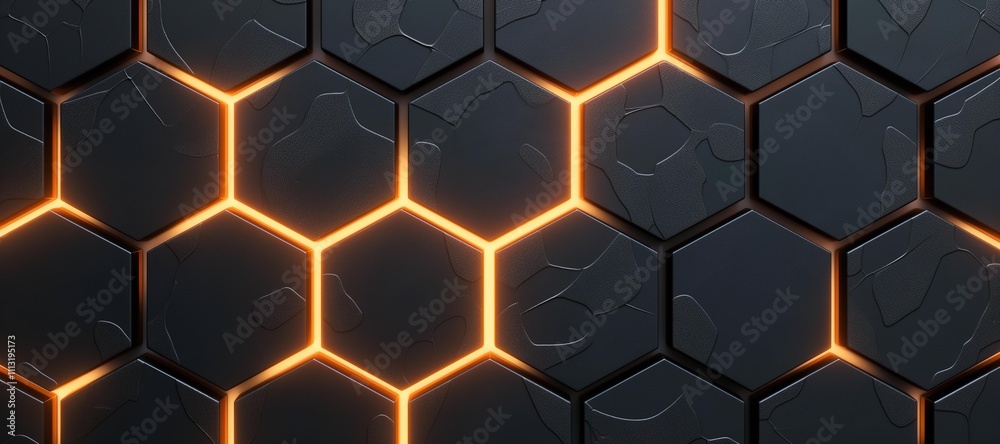glowing hexagon shaped wall background 52 glowing hexagon shaped wall background 52