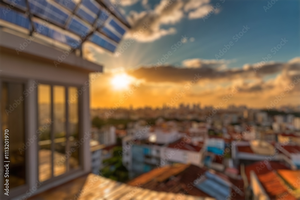 Conceptual blurry scenario of an european style city Conceptual blurry scenario of an european style city