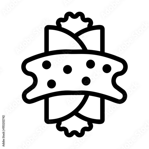 enchilada Line Icon