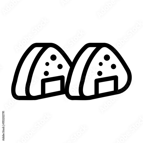 onigiri Line Icon