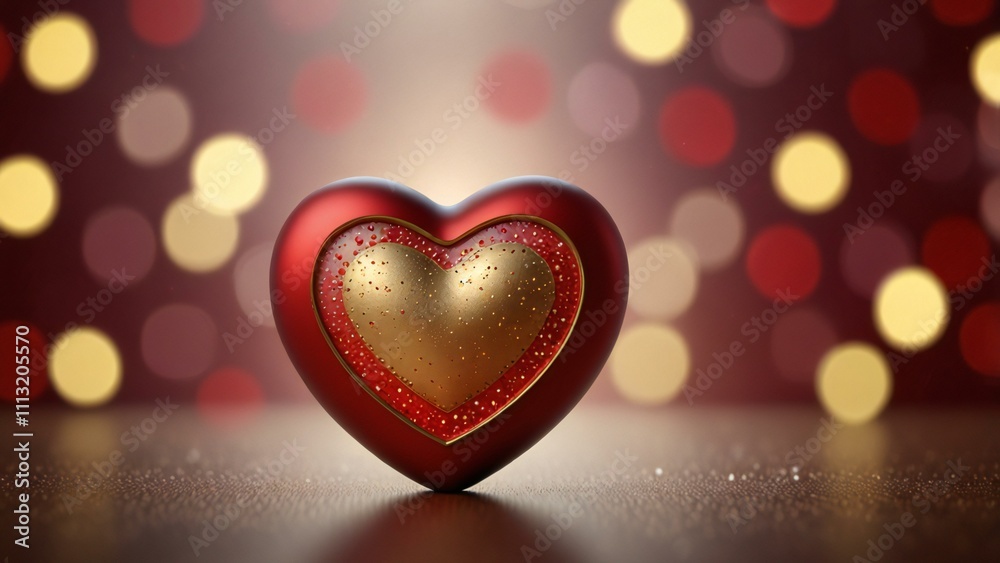 Fototapeta premium heart with bokeh
