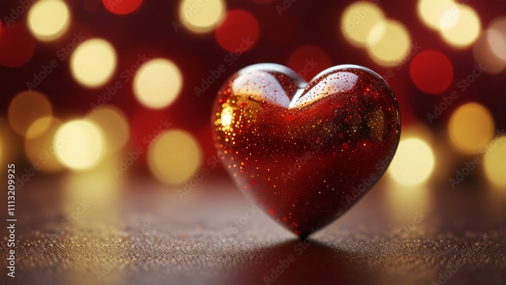 Fototapeta premium heart on a dark background