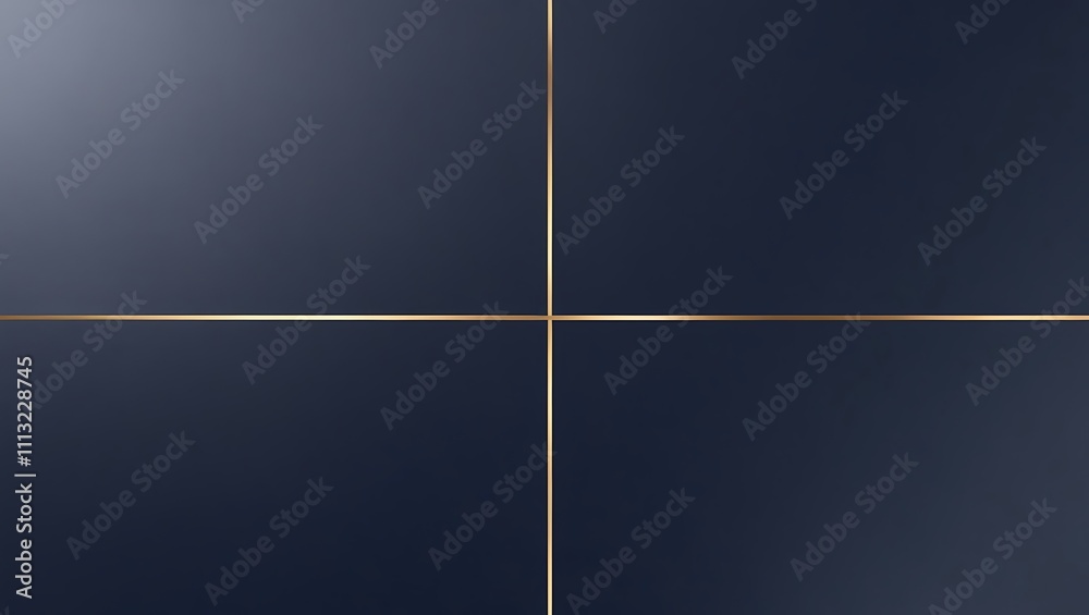 Fototapeta premium Abstract Dark Blue Background With Gold Lines