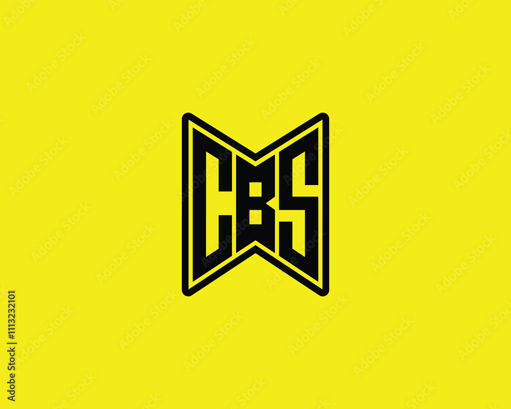 Obraz premium CBS logo design vector template. CBS