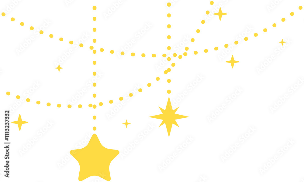 Obraz premium Star Corner Ornaments