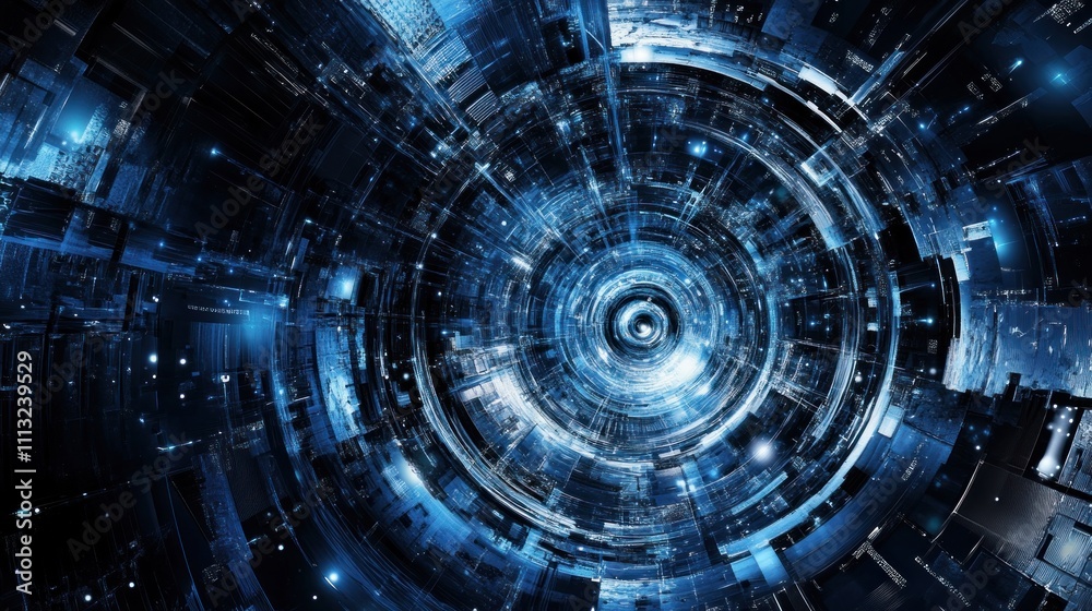 Abstract Digital Tunnel: A Journey Through Cyberspace Abstract Digital Tunnel: A Journey Through Cyberspace