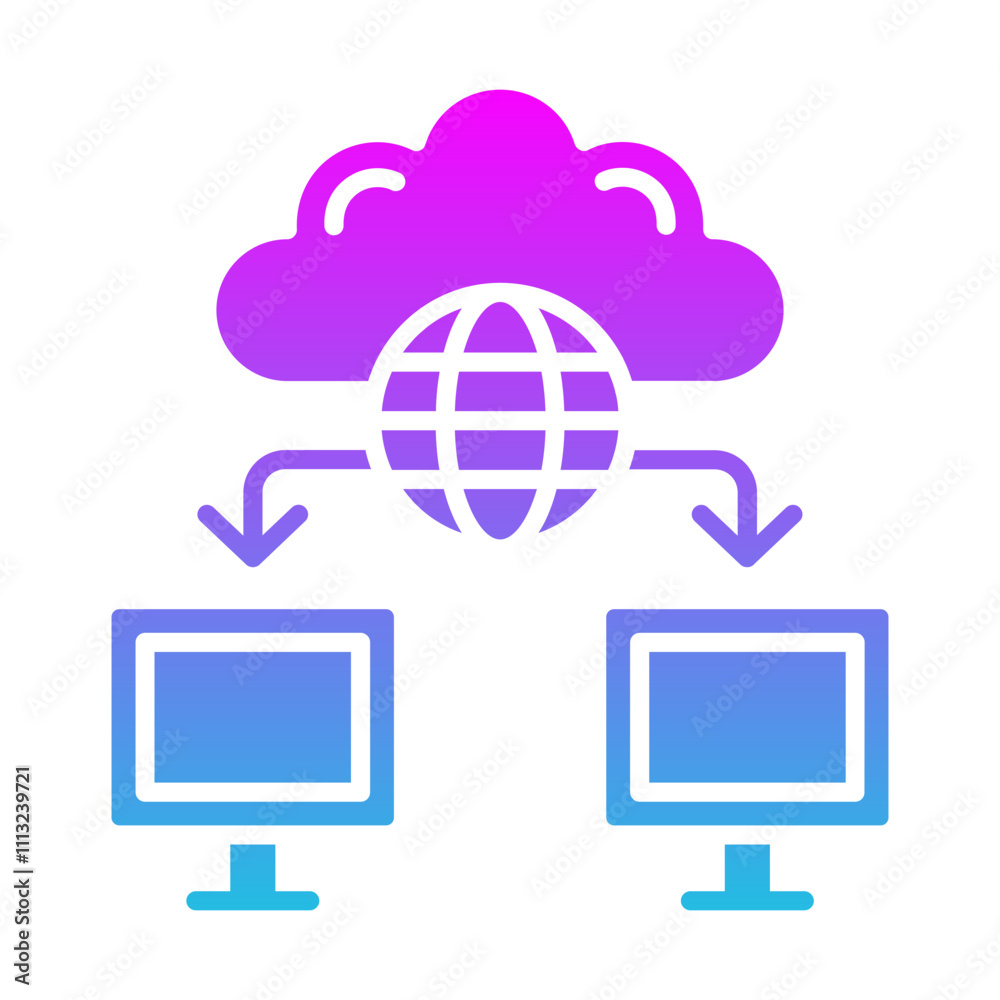 Computer Networking Icon Computer Networking Icon