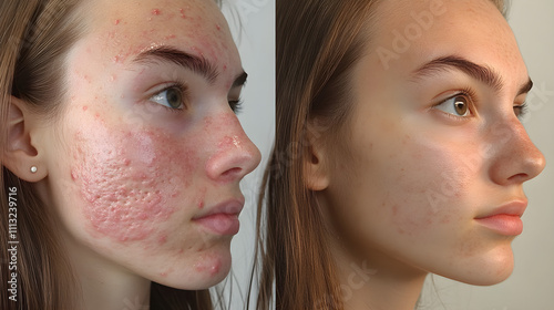 Before & After Acne Scars Treatment Skin Transformation