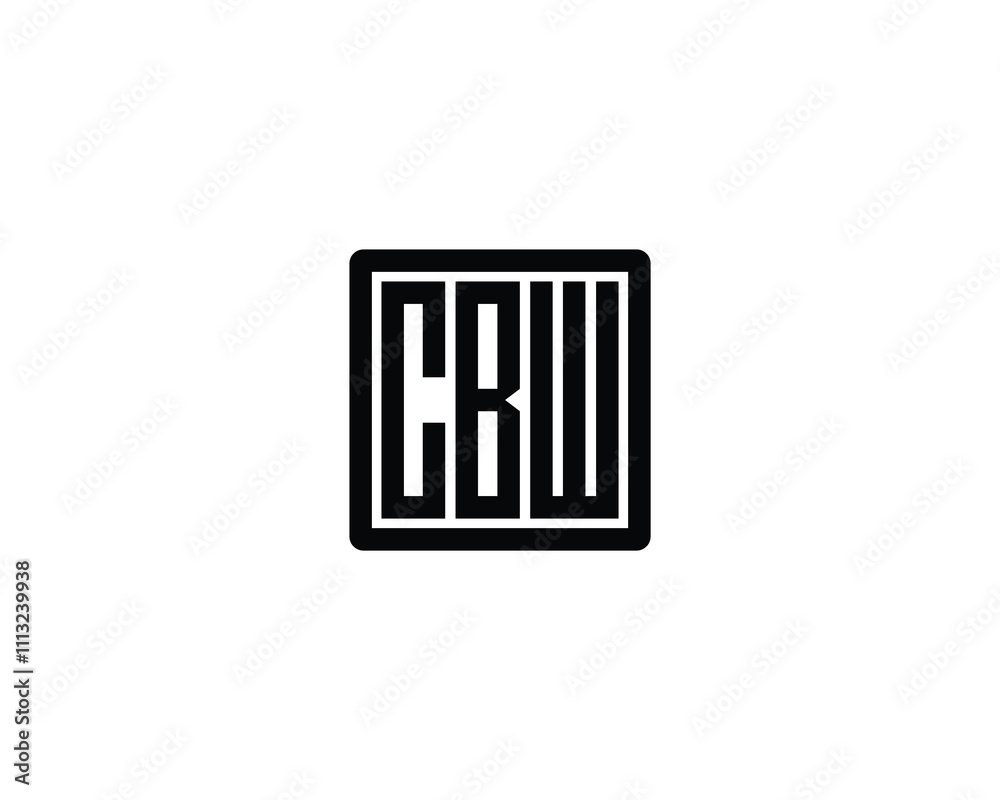 CBW logo design vector template. CBW CBW logo design vector template. CBW