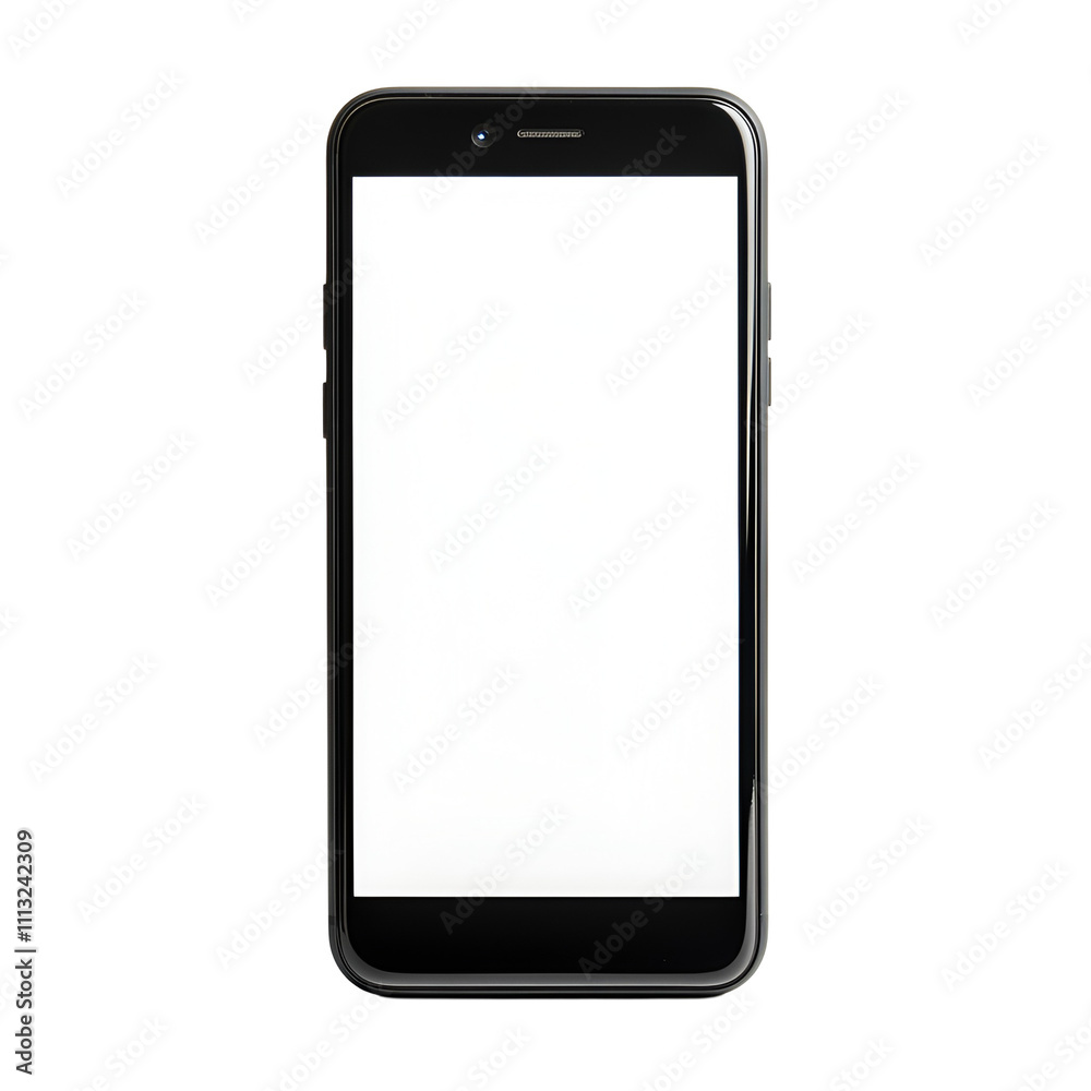 Realistic mobile phone mockup on white background Realistic mobile phone mockup on white background