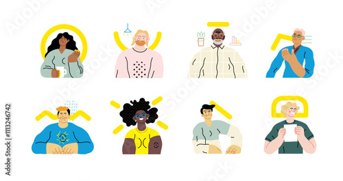 Creative Workspace: Video Conference, modern flat vector concept illustration of person engaging in virtual business meeting Connectivity, collaboration, digital interaction, remote work, productivity