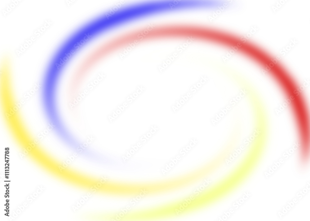 An abstract colorful transparent swirl shape spiral desing element. An abstract colorful transparent swirl shape spiral desing element.