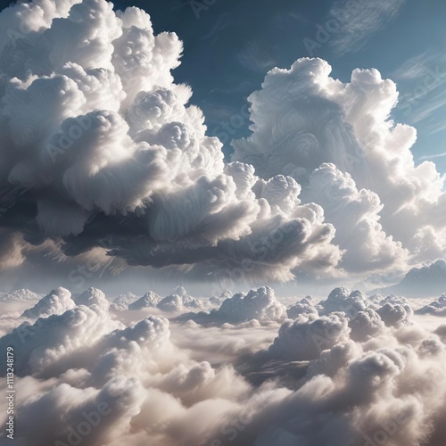 High-level stratus clouds with layered texture and subtle hue , atmospheric, white