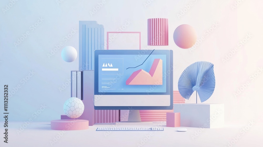 Modern Digital Setup with Sharp Visuals for Clean Aesthetic and Analytical Presentation