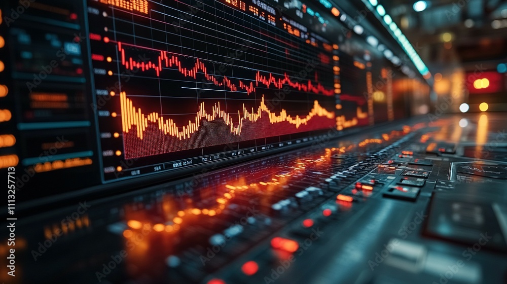 Economic Insights: Chinese Flag Accompanied by Stock Market Growth Chart Economic Insights: Chinese Flag Accompanied by Stock Market Growth Chart