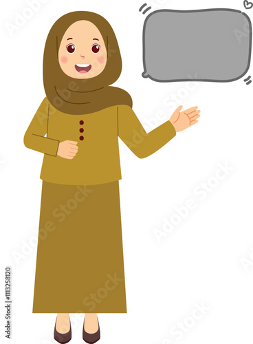 Cartoon of Government Employee with Speech Bubble