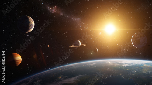 Cosmic Panorama: Earth and ...