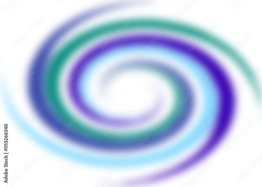 An abstract colorful transparent swirl shape spiral desing element. An abstract colorful transparent swirl shape spiral desing element.