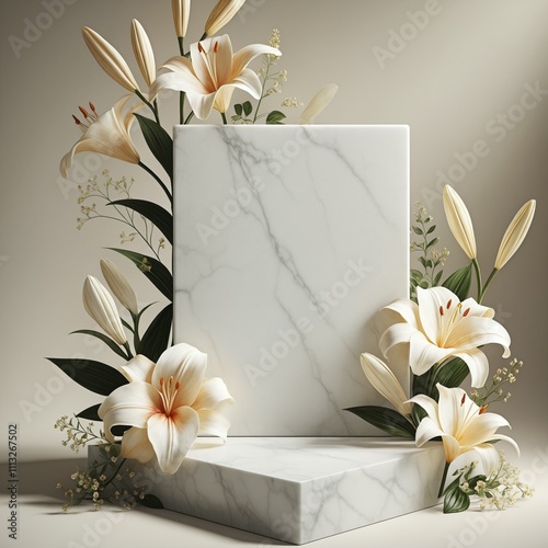 paper with flowers