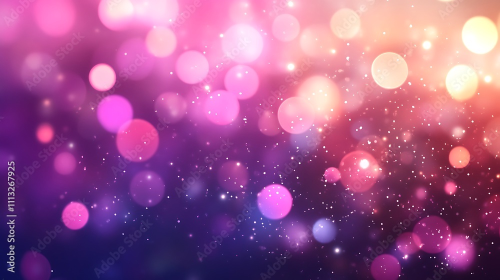 Abstract background with bokeh defocused lights and stars. Vector illustration. - Generated AI Abstract background with bokeh defocused lights and stars. Vector illustration. - Generated AI
