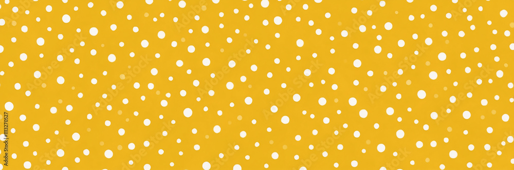 Yellow Polka Dot Pattern with White Circles Yellow Polka Dot Pattern with White Circles