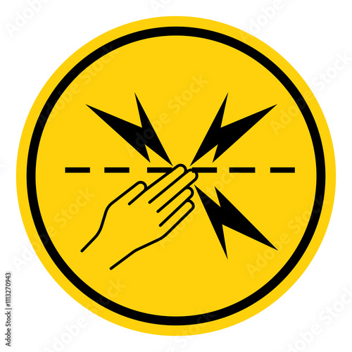 Electric Fencing Symbol Sign, Vector Illustration, Isolate On White Background Label. EPS10