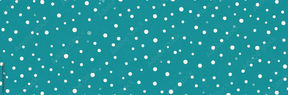 Teal Polka Dot Pattern with White Circles Teal Polka Dot Pattern with White Circles