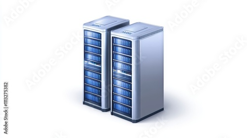 Servers stacked for high availability and redundancy in data center environment to ensure high