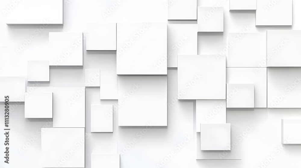 White Square Abstract Geometric Pattern Design White Square Abstract Geometric Pattern Design