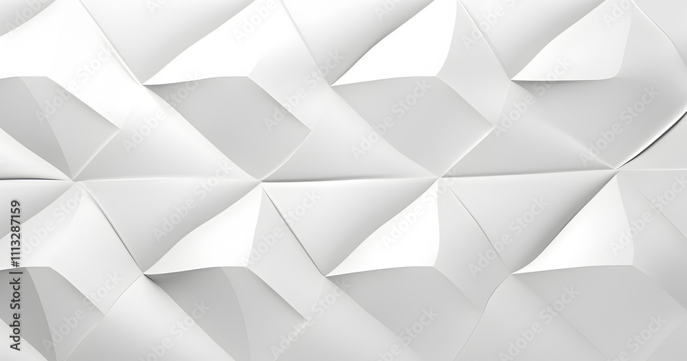 Textured white paper surface featuring dynamic folds and creases creates an intriguing visual effect in a contemporary art style Textured white paper surface featuring dynamic folds and creases creates an intriguing visual effect in a contemporary art style