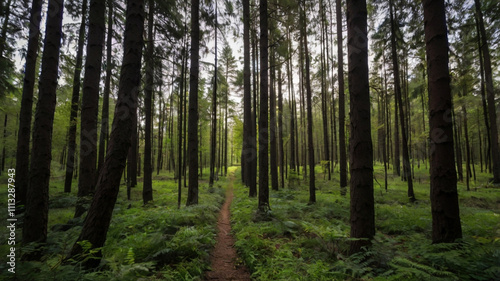 morning in the forest