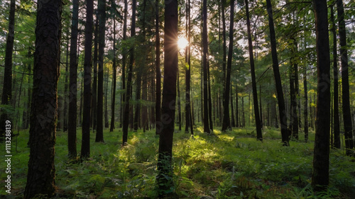 morning in the forest