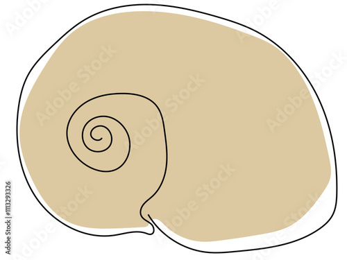 Shellfish in a continuous line pattern and can edit the lines later