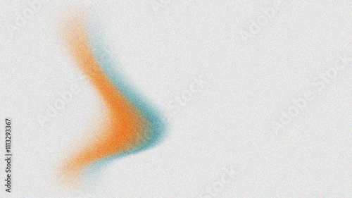 Minimal abstract orange and teal gradient with soft grainy texture on a light background, noise texture header poster banner landing page backdrop design
