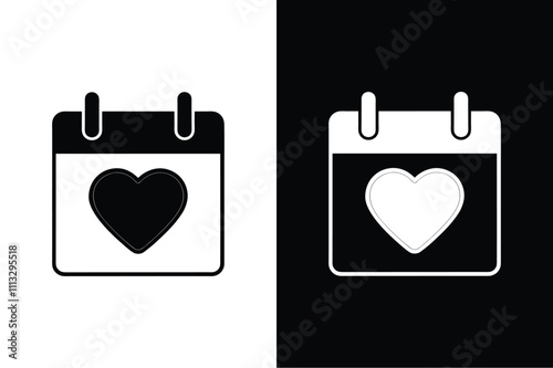 Free Download Love on the Calendar. Iconic Valentine's Day Planner Designs - GFXLoad
