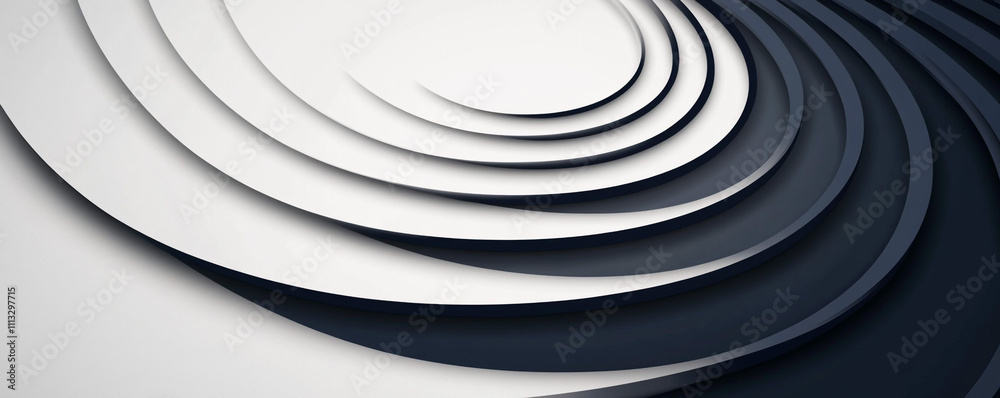 Abstract gray and navy blue logo with a clean design of growth rings, symbolizing development. White background and elegant serif font Abstract gray and navy blue logo with a clean design of growth rings, symbolizing development. White background and elegant serif font