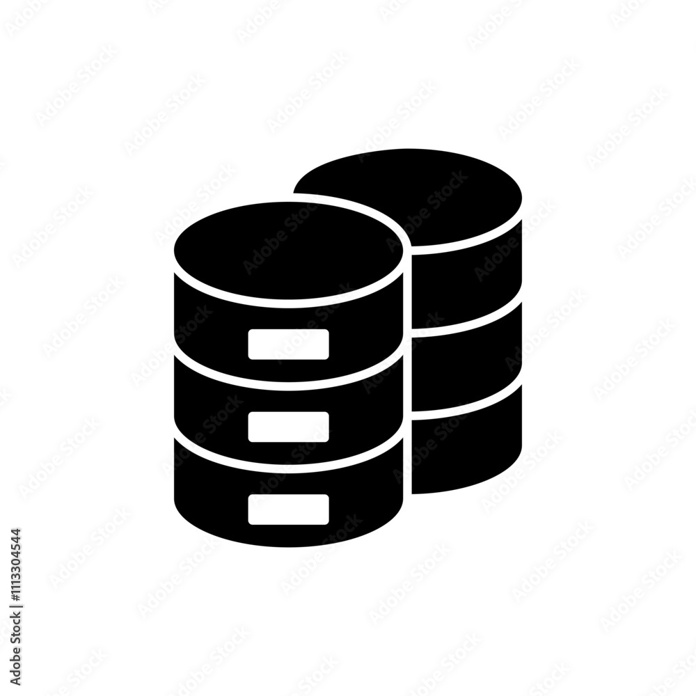 Database icon vector. database sign and symbol Database icon vector. database sign and symbol