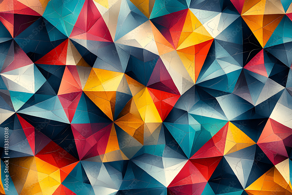 Obraz premium Prismatic Polygonal Design