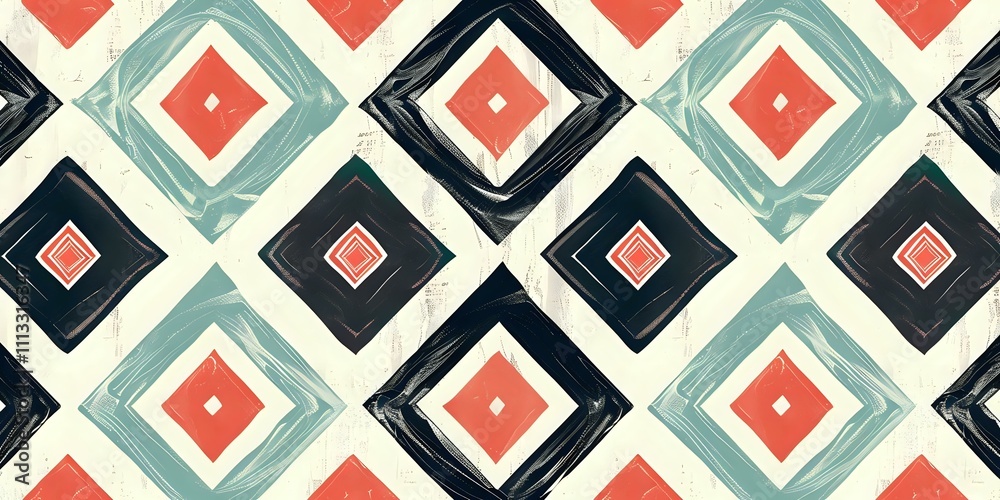 An artistic geometric tile pattern featuring repeating shapes and vibrant colors, creating a visually striking and modern design. An artistic geometric tile pattern featuring repeating shapes and vibrant colors, creating a visually striking and modern design.